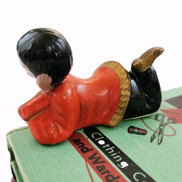 50s Ceramic Chinese Girl Shelf Edge Figurine - Picture 7 of 16